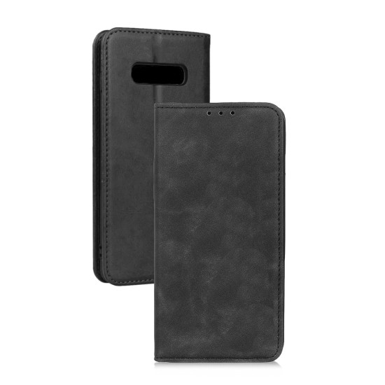 Leather Flip Cover with Internal Pocket For Samsung Galaxy Note 8 Black